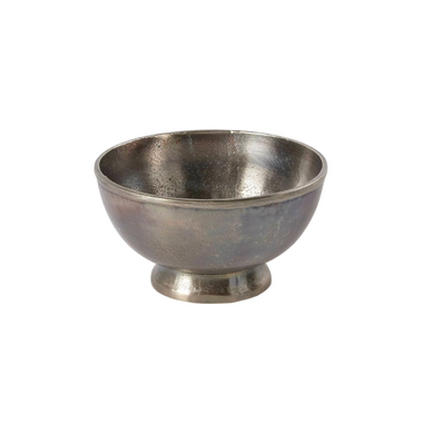 Small Vintage Metal Compote Bowl – 5.75