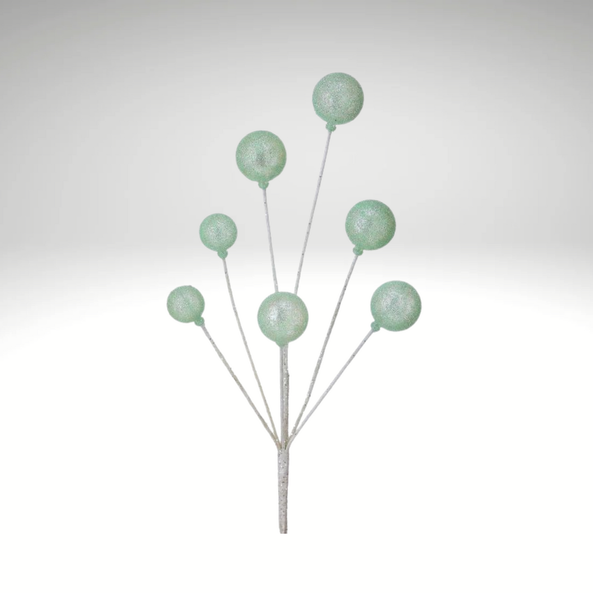 Mint Green Glitter Sugar Ball Spray 21" – Candyland Christmas Tree Pick-MTX75905MIGR Regency