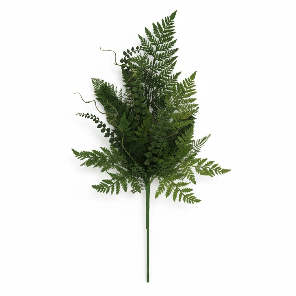 28 Inch Artificial Mixed Fern Spray for Wreaths and Arrangements-23168 Golden Bell
