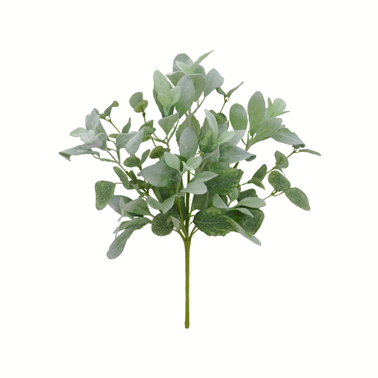 18'' Mixed Lamb's Ear Bush - Realistic Greenery for Decor & Florals