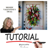 Digital Download: Moody Valentine's Day Swag Tutorial | PDF + Video Link | DIY Craft Tutorial