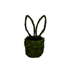 Moss Bunny Ears Basket – 14"x6" Natural Grapevine Easter & Spring Decor-63656GN Liberty Floral