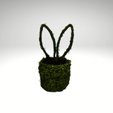 Moss Bunny Ears Basket – 14"x6" Natural Grapevine Easter & Spring Decor-63656GN Liberty Floral