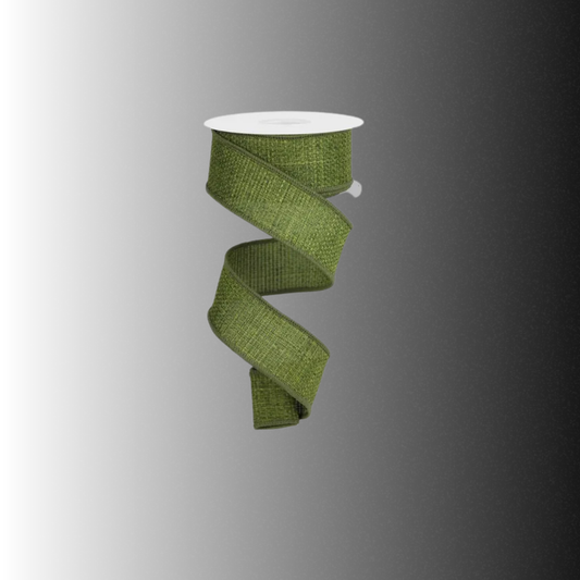 Moss Green Burlap Ribbon 1.5 Inch x 10 Yards-RG121152 Craig Bachman