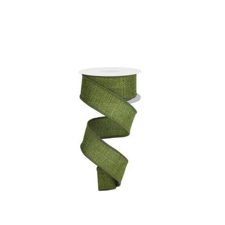 Moss Green Burlap Ribbon 1.5 Inch x 10 Yards-RG121152 Craig Bachman