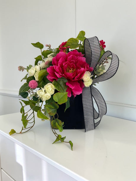 Pink Peony Floral Wall Pocket for Mother’s Day Realtor and New Home Gift TCT Crafts