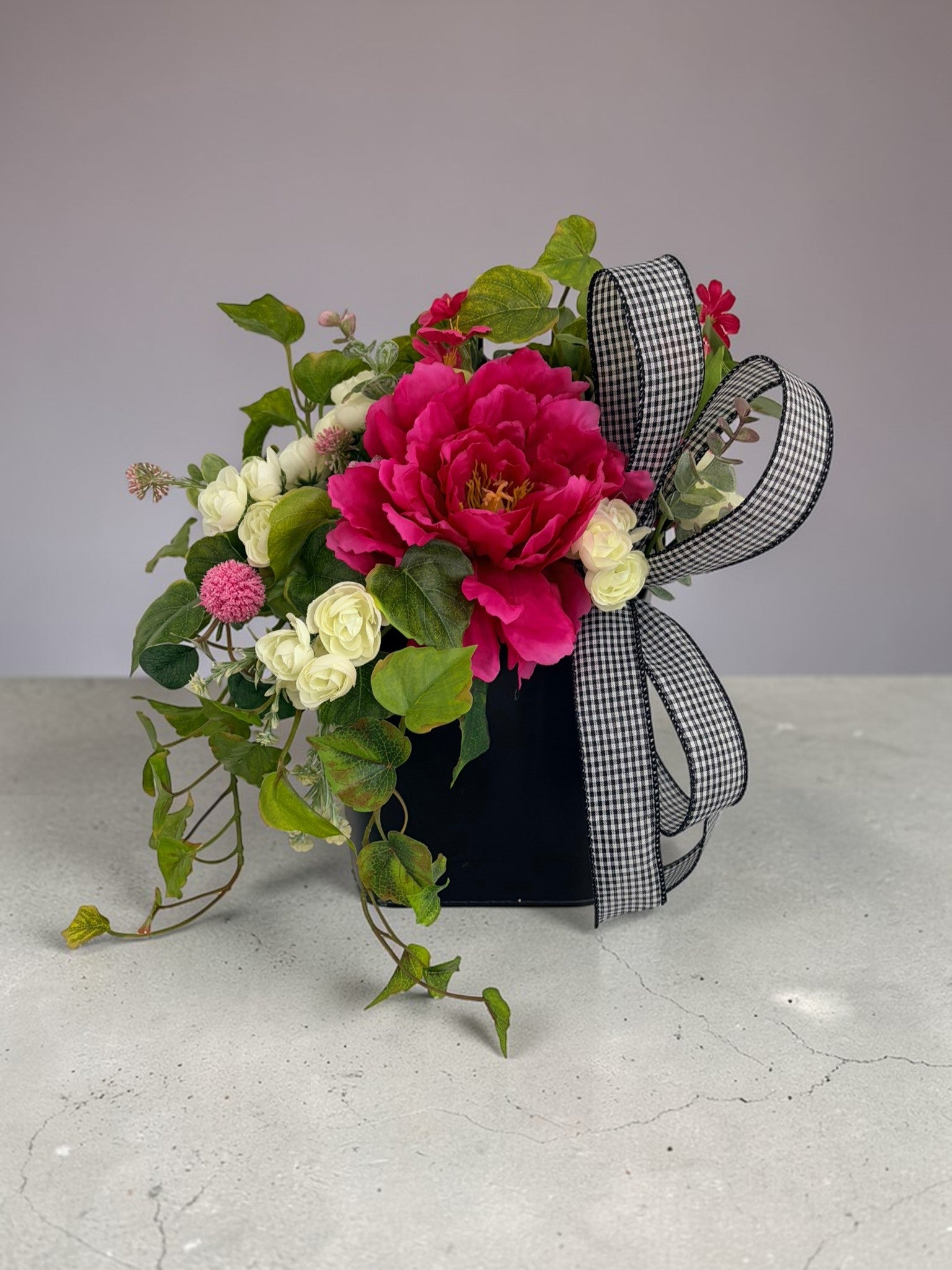 Pink Peony Floral Wall Pocket for Mother’s Day Realtor and New Home Gift TCT Crafts