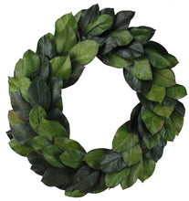 Load image into Gallery viewer, 30&quot; Artificial Magnolia Leaf Wreath – Greenery Wreath for Door or Wall Decor