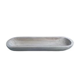 Paulownia Wood Tray | Natural Wood Oval Base | 19.5" Tray-AW9844 Craig Bachman