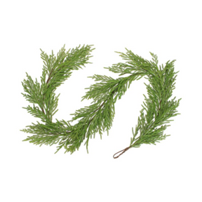 9' Artificial Norfolk Pine Garland – Christmas Greenery for Mantels & Staircases Select Artificials