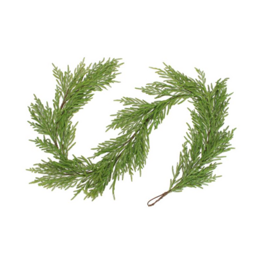 9' Artificial Norfolk Pine Garland – Christmas Greenery for Mantels & Staircases Select Artificials