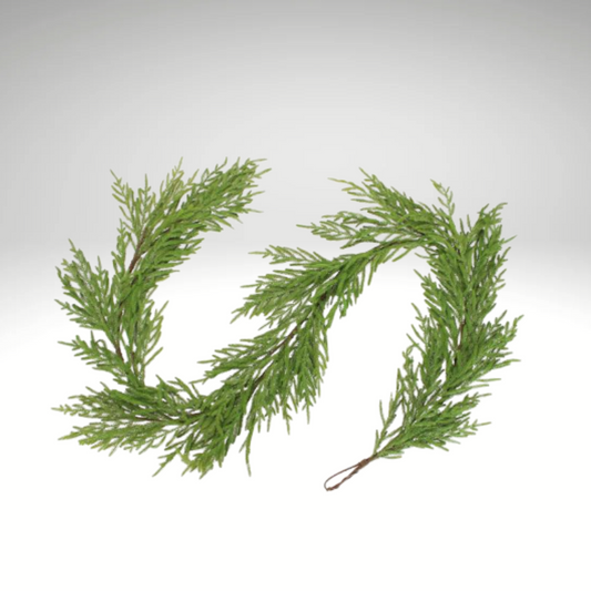 9' Artificial Norfolk Pine Garland – Christmas Greenery for Mantels & Staircases Select Artificials