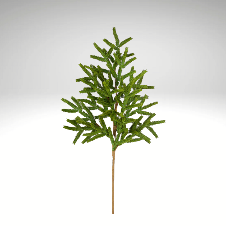 27" Norfolk Pine Spray | Faux Greenery Stem for Winter & Christmas Decor-XX9412 Craig Bachman