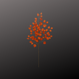 35" Artificial Orange Birch Leaf Spray – Faux Branch for Floral Arrangements & Home Decor-64486-GN (Copy) Golden Bell