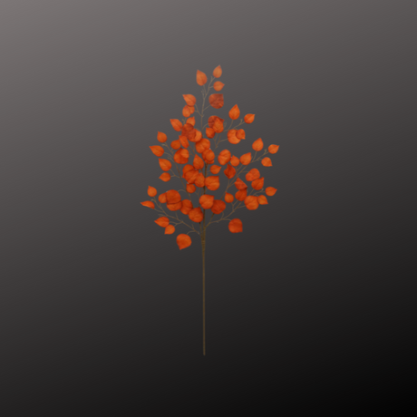 35" Artificial Orange Birch Leaf Spray – Faux Branch for Floral Arrangements & Home Decor-64486-GN (Copy) Golden Bell