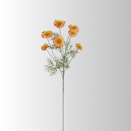 37" Orange Cosmos Spray X7 for Fall Floral Arrangements-6356-OG Select Artificials