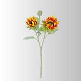 18" Orange Rust Sunflower Spray for Fall Arrangements-5312-OGRT Select Artificials