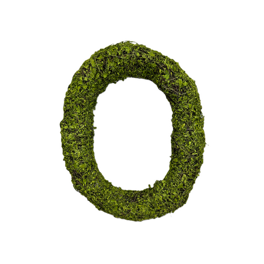 Oval Moss & Grapevine Wreath Base – 18"x15" Natural DIY Wreath Form-13655GN Liberty Floral