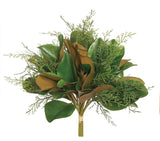 Magnolia Leaf Cedar Bundle | Woodlands Everyday Greenery Filler | 18" Bundle-PM3581-G Select Artificials