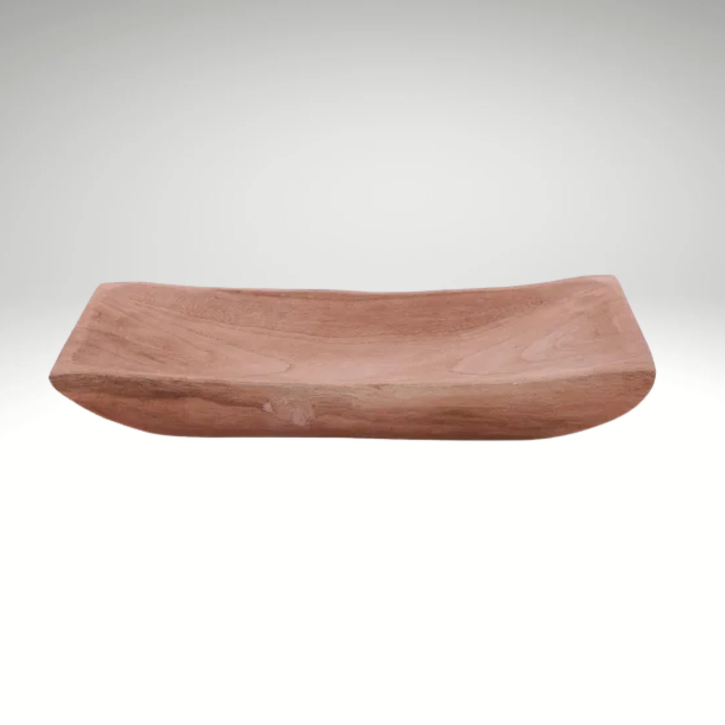 Honey Brown Paulownia Wood Tray for Home Styling Craig Bachman