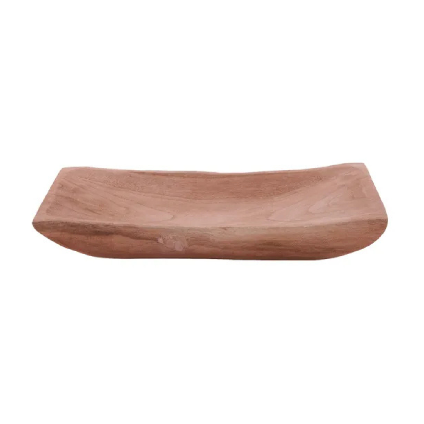 Honey Brown Paulownia Wood Tray for Home Styling Craig Bachman