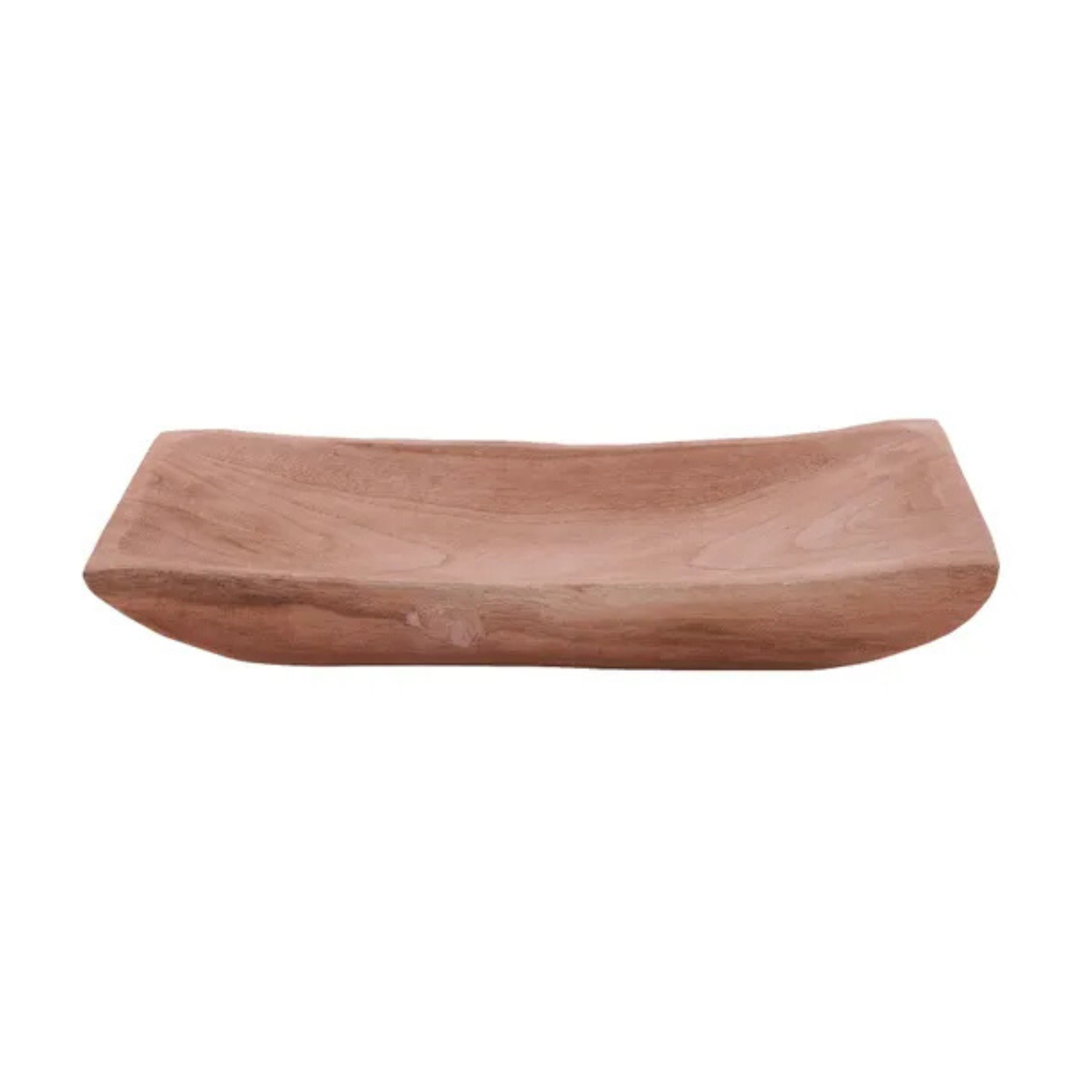 Honey Brown Paulownia Wood Tray for Home Styling Craig Bachman