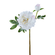 22" Artificial Snowy Peony Spray | White Winter Floral Stem for Christmas & Weddings-FS386127 Craig Bachman