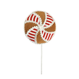 Peppermint Gingerbread Lollipop Pick 22"-86771RDWTBN Liberty Floral