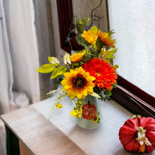 Load image into Gallery viewer, 24&quot; Fall Sunflower Arrangement - Artificial Yellow &amp; Orange Sunflowers - Table Centerpiece - Autumn Home Decor-TCT1669