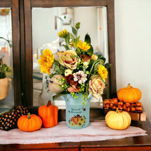 Load image into Gallery viewer, 22&quot; Fall Floral Arrangement - Artificial Yellow Sunflowers and Fall Rose Bouquet - Table Centerpiece - Autumn Home Decor-TCT1670