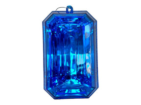 MTX67416 9" Acrylic Emerald Cut Precious Gem Ornament - Choose from 5 Stunning Colors Regency
