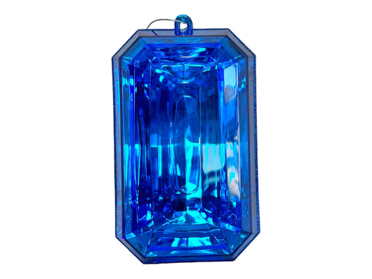 MTX67416 9" Acrylic Emerald Cut Precious Gem Ornament - Choose from 5 Stunning Colors Regency