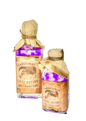 Halloween Themed Glass Love Potion Decor - Floating Orbs Bottles - 8oz & 4oz Options - TCT Crafts Seasonal Home Decor and Party Props
