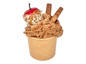 Faux Chocolaty Caramel Apple Cinnamon Cupcake | 5" x 3" Fall Decor for Tiered Trays and Vignettes