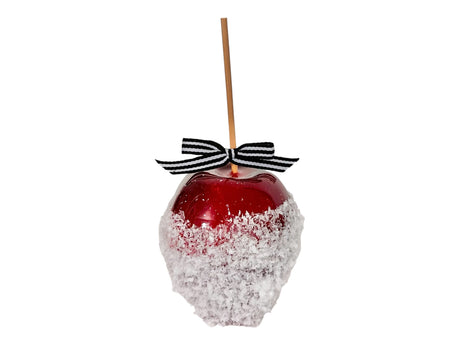 Winter Faux Snowy Red Candy Apple | 7" Non-Edible Decorative Holiday Accent for Tiered Trays and Vignettes I TCT Crafts TCT Crafts