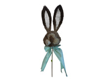 Load image into Gallery viewer, 21&#39;&#39; Bunny Head with Mint Bow on Stick - Easter Craft Decoration-63534MINT