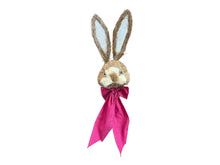 Load image into Gallery viewer, 21&#39;&#39; Bunny Head with Pink Bow on Stick - Easter Craft Decoration-63534BT