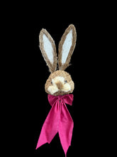 Load image into Gallery viewer, 21&#39;&#39; Bunny Head with Pink Bow on Stick - Easter Craft Decoration-63534BT