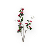 59" Tall Faux Pink Rose Spray Branch – Realistic Artificial Long Stem for Vases & Wedding Decor-FSR346-BT