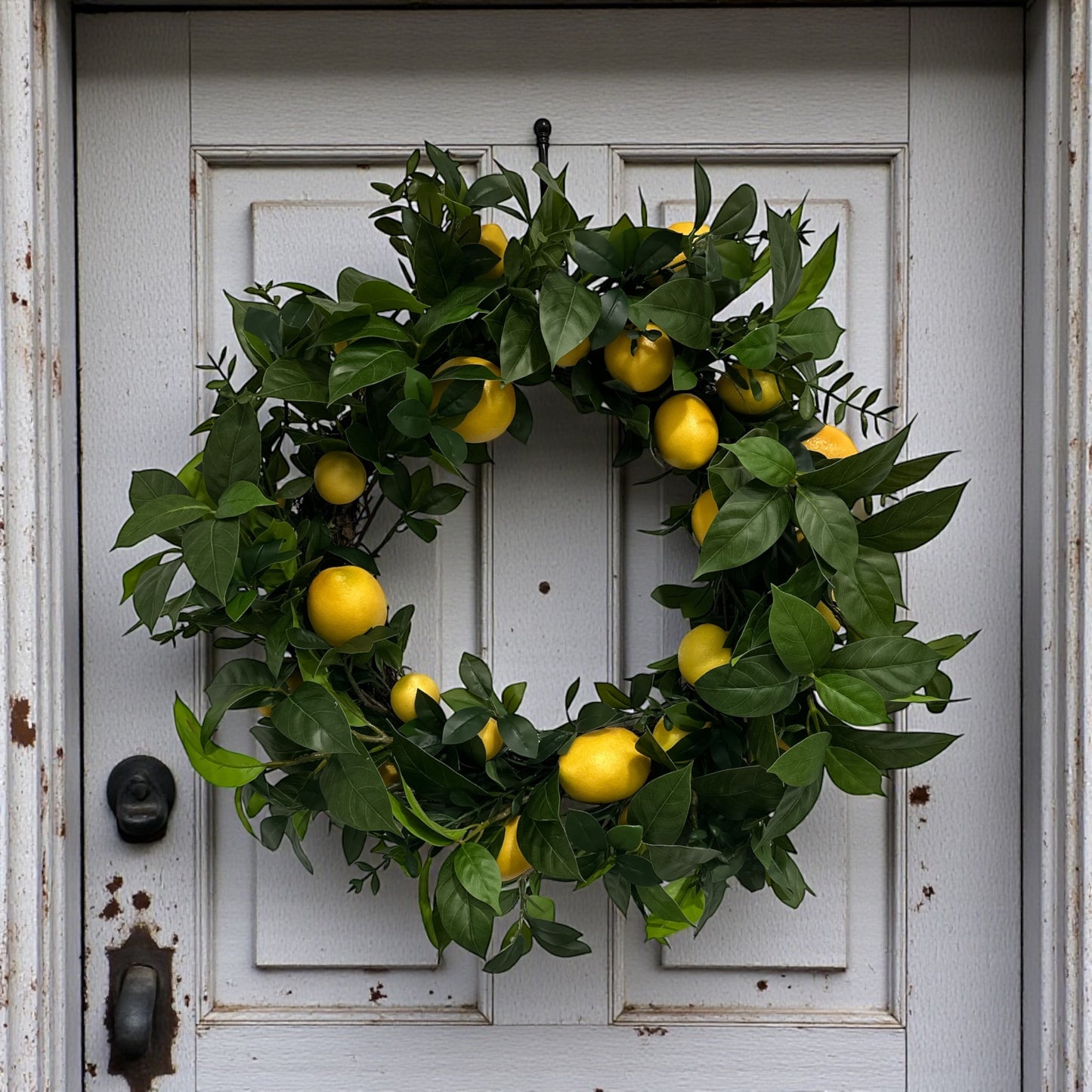 Lemon Greenery Wreath for Everyday Summer Decor