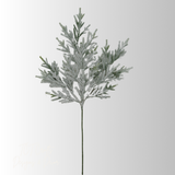 Snowy Pine Spray | Frosted Winter Christmas Greenery | 24" Golden Bell