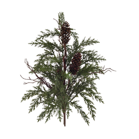 Pine Pinecone Bush | Woodlands Christmas Greenery Filler | 22" Bush-32131 Golden Bell