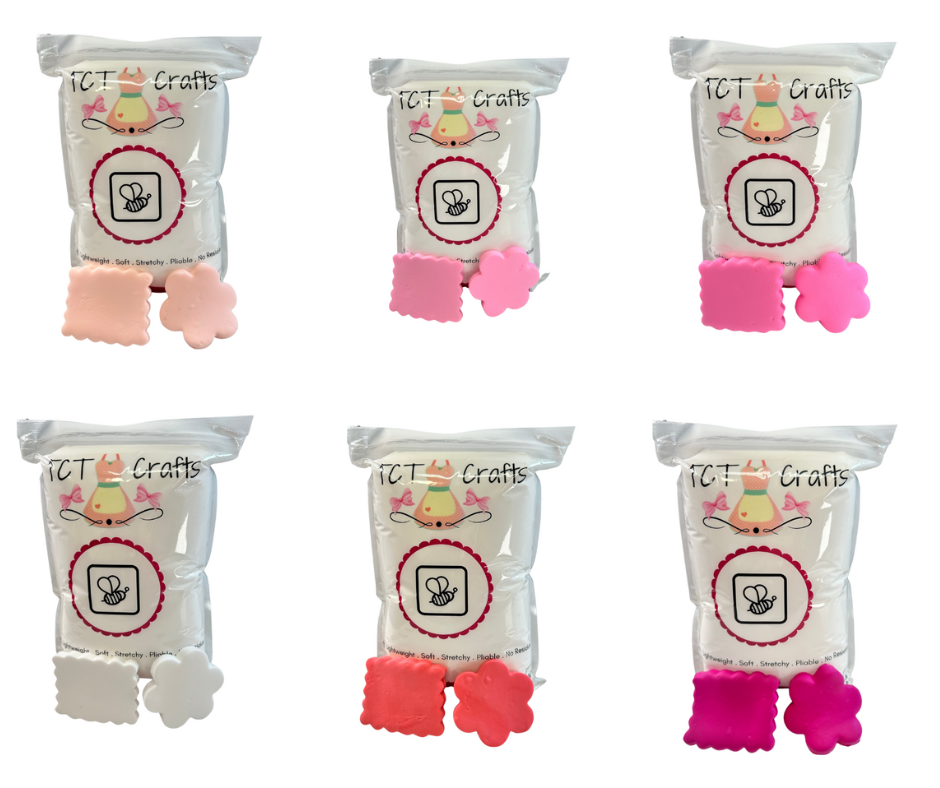 Air Dry Foam Clay Pink Bundle-6 Colors TCT1524-PINKBUNDLE