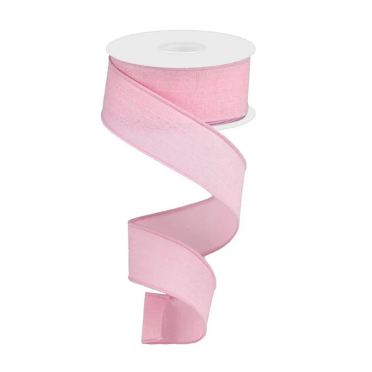 Royal Burlap Wired Ribbon 1.5"x10yd -Light Pink-RG127815 Craig Bachman