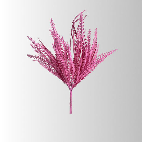 Artificial Pink Button Fern Bush — 19 Inch Spring Wreath Supply-57495PK Liberty Floral