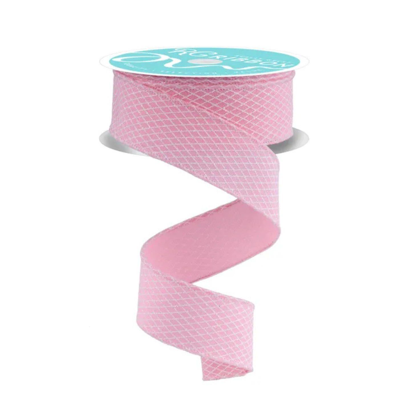 Pink Mini Harlequin Wired Ribbon 1.5"x10yd | Spring Craft Ribbon-RGF1695EH Craig Bachman