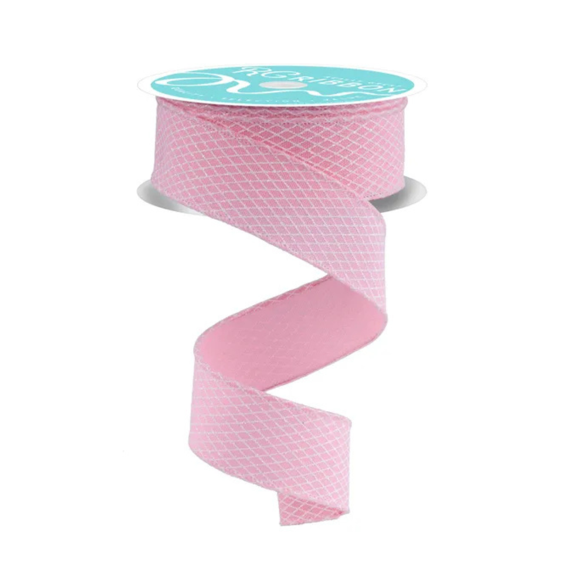 Pink Mini Harlequin Wired Ribbon 1.5"x10yd | Spring Craft Ribbon-RGF1695EH Craig Bachman