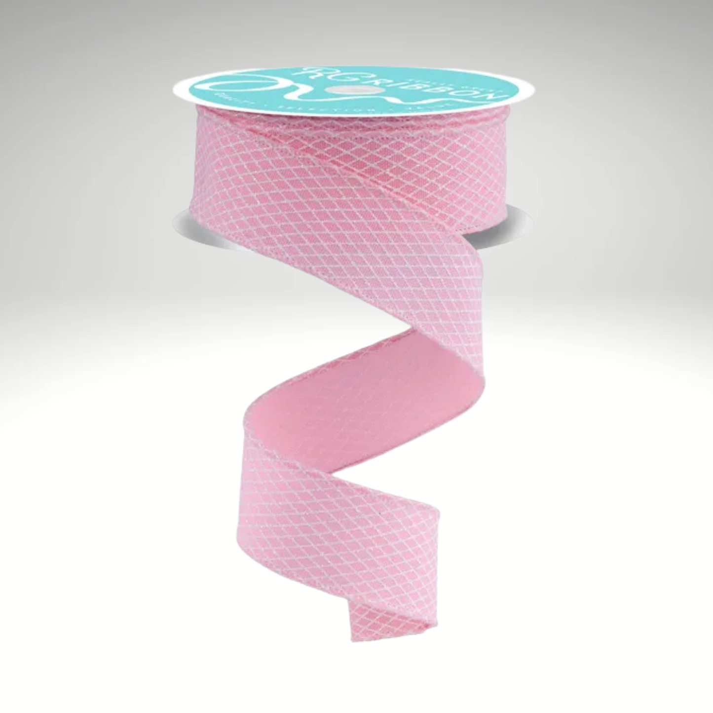 Pink Mini Harlequin Wired Ribbon 1.5"x10yd | Spring Craft Ribbon-RGF1695EH Craig Bachman
