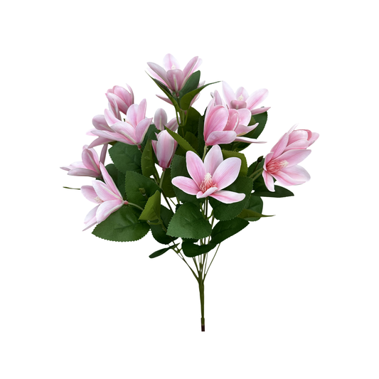 20" Japanese Magnolia Bush x7 | Pink Magnolia Floral Bush-64010PK Liberty Floral