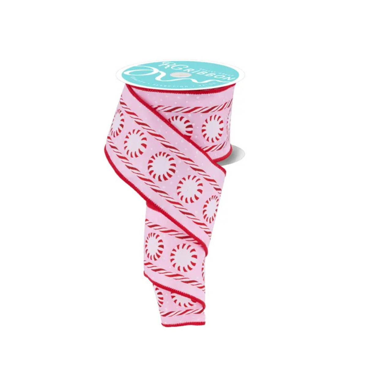 Glitter Peppermint Ribbon 2.5 Inch x 10 Yards-RGF180922 Craig Bachman